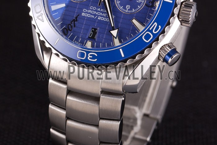 Omega James Bond Skyfall Chronometer Watch with Blue Dial and Blue Bezel om226 621378