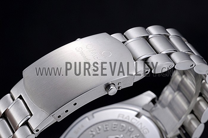 Omega Speedmaster Red Grey Stainless Steel Strap 622054