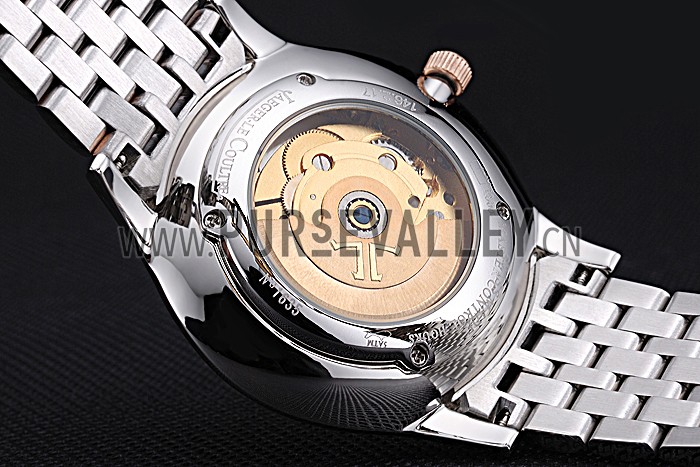 Jaeger LeCoultre Master White Dial Rose Gold Bezel Two Tone Band 622090