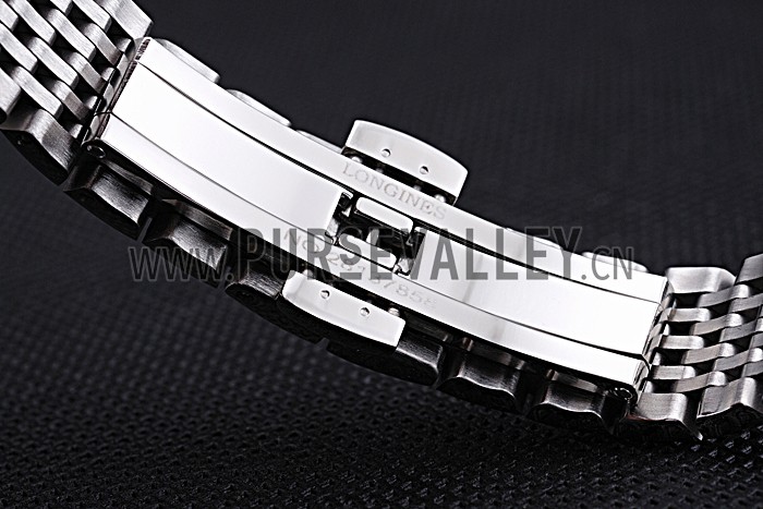 Longines La Grande Classique Stainless Steel Black Dial Diamond Bezel Femme 622108