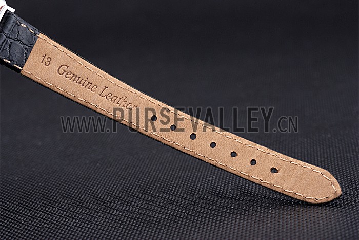 Longines La Grande Classique White Dial Black Leather Band Femme 622128