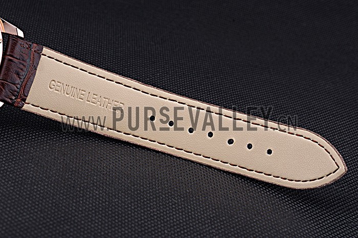 Patek Philippe Geneve Grand Complications Rose Dial Tourbillon Brown Leather Band 622158