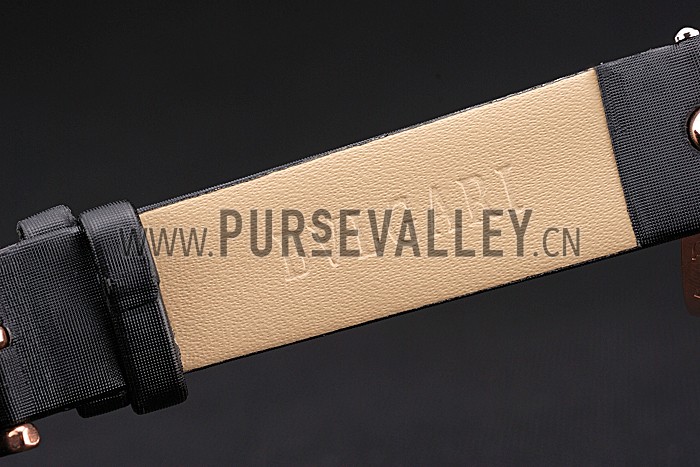 Bvlgari B.ZERO1 Gold Case Black Leather Bracelet 622440