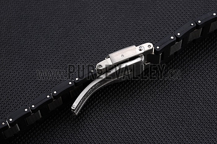 Tag Heuer Plated Stainless Steel and Black Rubber Bracelet 622501
