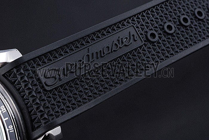 Omega Speedmaster Black Rubber Strap Blue Dial 622043
