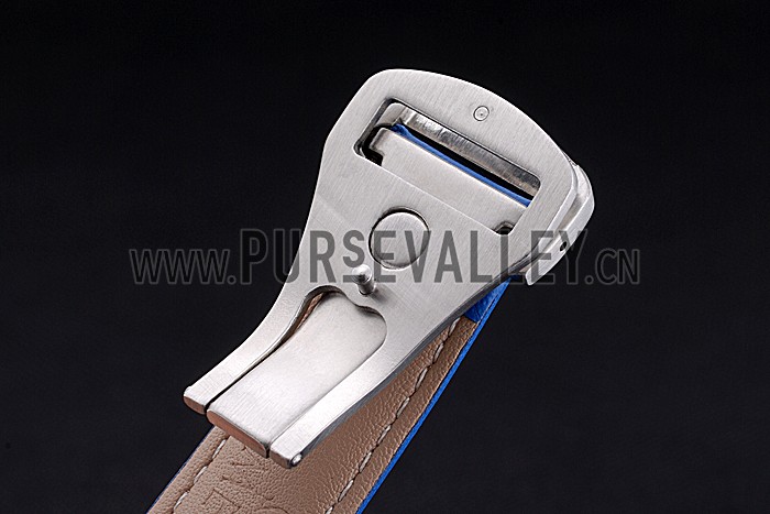 Omega Seamaster Planet Ocean GMT Blue Dial Blue Leather Band 622394