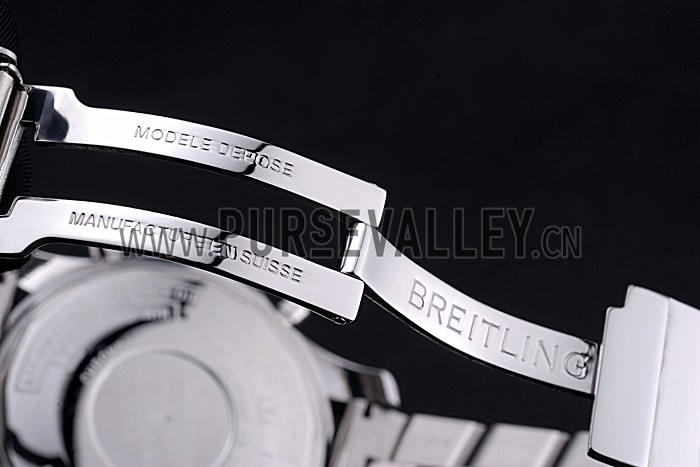 Breitling Professional Chronospace Black Dial Stainless Steel Bracelet 622505