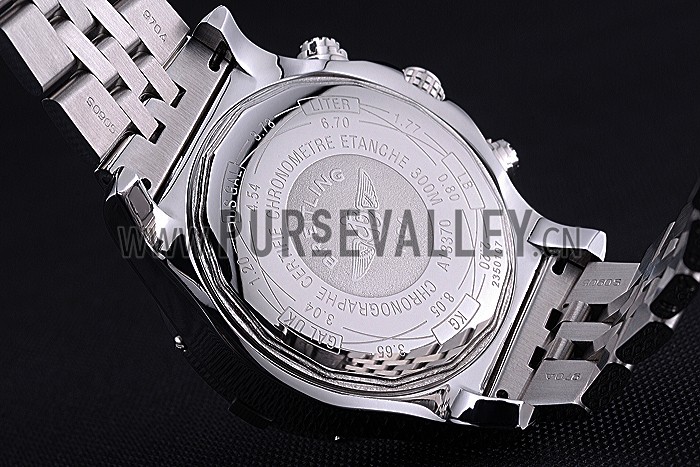 Breitling Chronomat Evolution Black Dial Stainless Steel Bracelet 622515