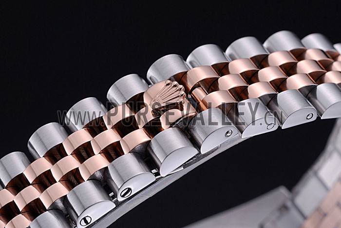 Rolex DateJust Black Dial Stainless Steel and Gold Bracelet 622545