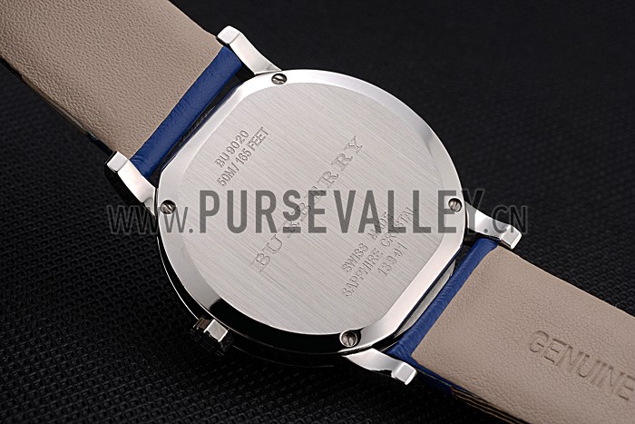 Burberry The City Classic Black Dial Blue Bracelet 622562