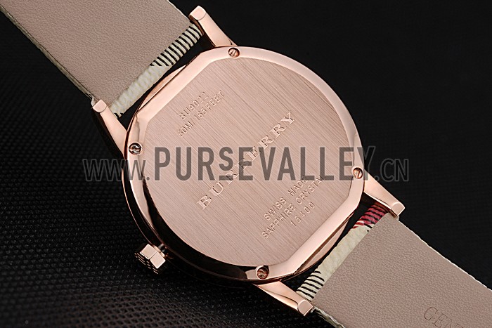 Burberry The City Classic Grey Dial Haymarket Bracelet 622566