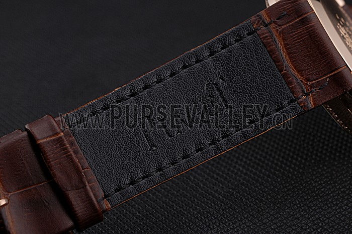 Piaget Altiplano Diamond Gold Case White Dial Brown Leather Bracelet 622627