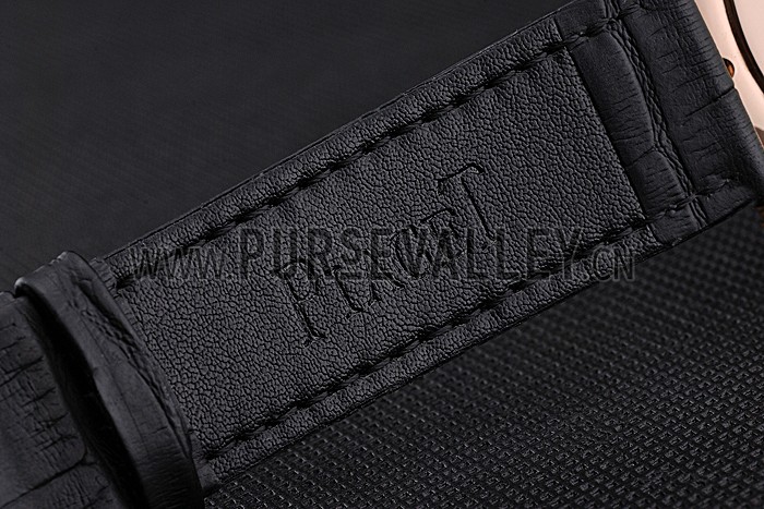 Piaget Altiplano Gold Case White Dial Black Leather Bracelet 622628