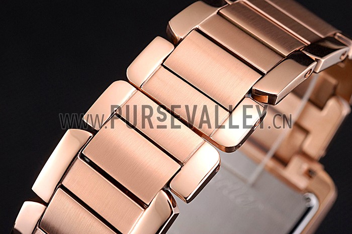 Cartier Tank MC White Dial Rose Gold Case And Bracelet 622702