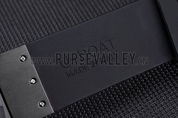 U-Boat Flightdeck Black Dial Black Steel Case Black Rubber Bracelet 622713