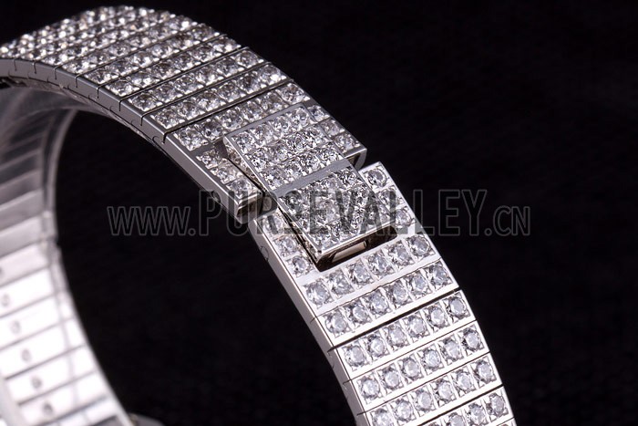 Piaget Swiss Limelight Diamonds Encrusted Stainless Steel Watch 80294