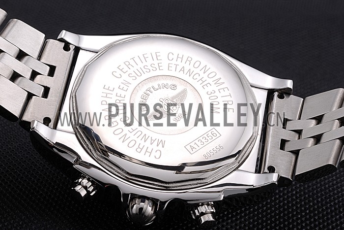 Breitling Chronomat Certifie Black Dial Stainless Steel Bracelet 622426