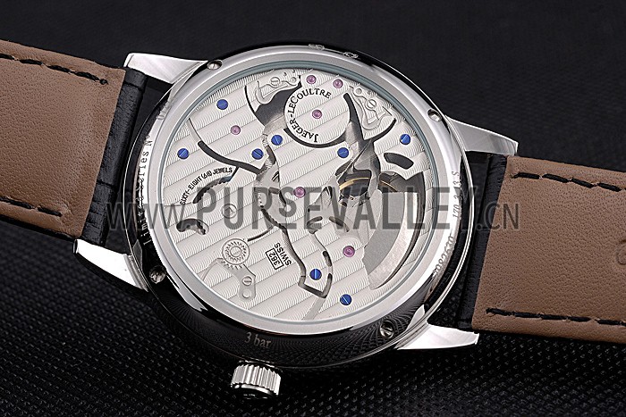 Jaeger-LeCoultre Master Flying Tourbillon Black Dial Stainless Steel Case Black Leather Strap 622777