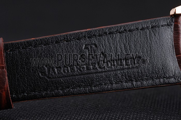 Swiss Jaeger LeCoultre Master Ultra Thin Reserve De Marche Silver Dial Rose Gold Case Brown Leather Strap