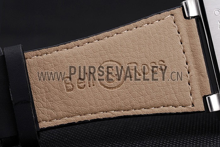 Bell and Ross BR 01-92 Black Dial Silver Case Black Leather Strap