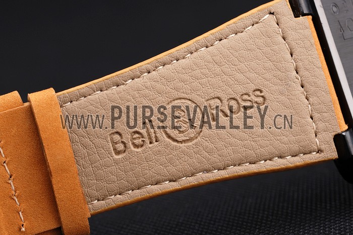 Bell and Ross BR 03-94 Black Dial Black Case Beige Leather Strap