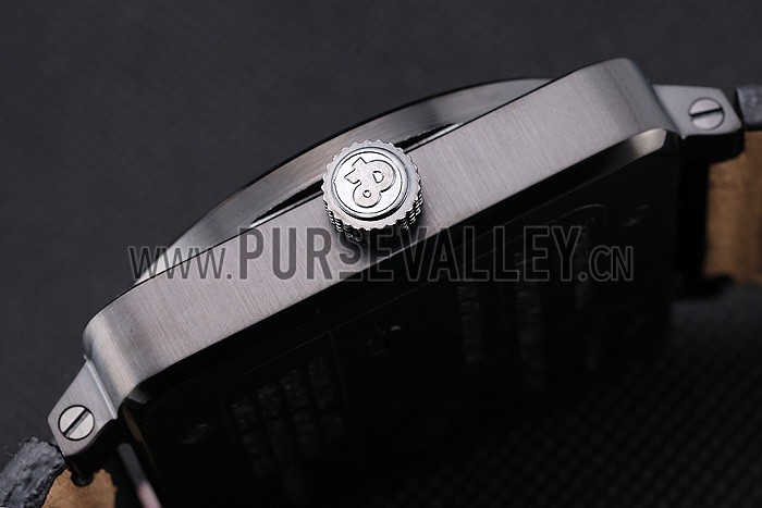 Bell and Ross BR 01-92 Black Dial Black Case Black Leather Strap