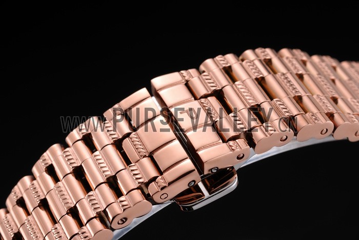 Swiss Piaget Traditional White Dial Gold Case Gold Stainless Steel Strap