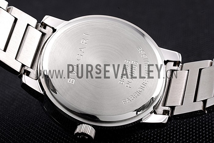 Bvlgari Solotempo Purple Dial Stainless Steel Case And Bracelet 622739