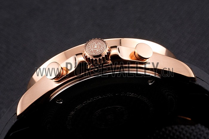 IWC Portugieser Yacht Club White Dial Rose Gold Case Black Rubber Strap