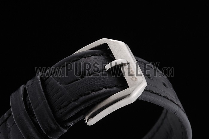 IWC Portofino Dark Gray Dial Stainless Steel Case Black Leather Strap