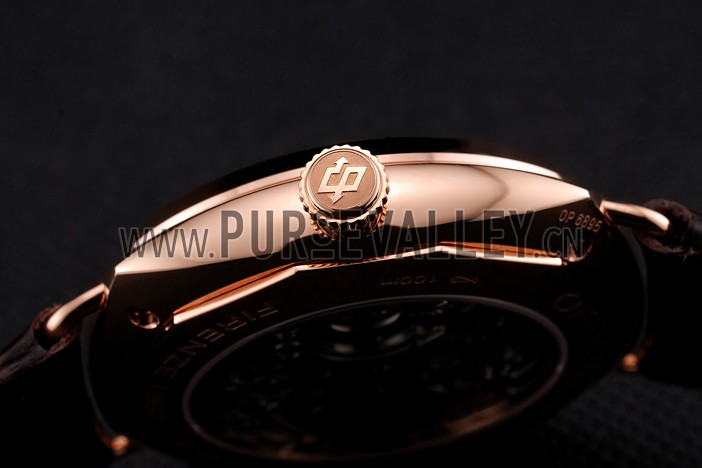 Swiss Panerai Radiomir Oro Rosso Brown Dial Rose Gold Case Brown Leather Strap