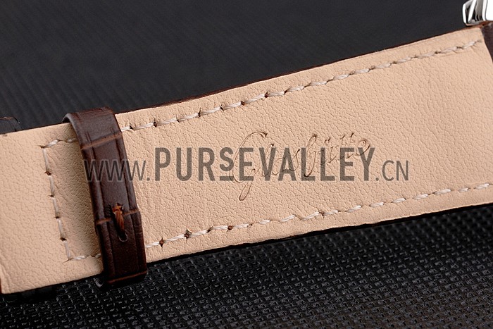 Glashutte Original Brown Dial Stainless Steel Case Brown Leather Strap