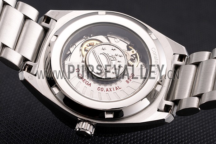 Omega Globemaster Silver Dial Blue Hands Stainless Steel Case And Bracelet