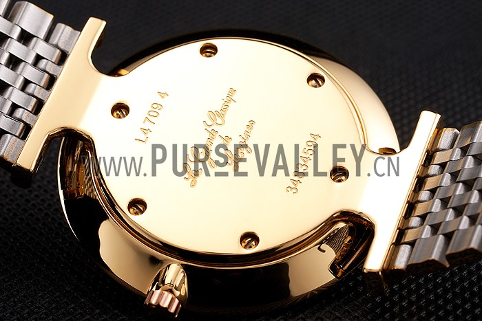 Swiss Longines Grande Classique Gold Dial Gold Case Two Tone Bracelet