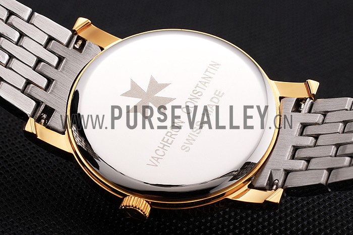 Vacheron Constantin Fine Gold Dial Gold Case Two Tone Bracelet