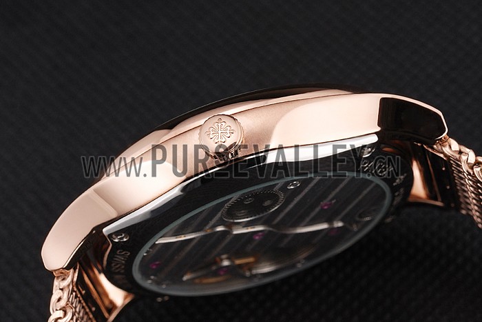 Patek Philippe Calatrava Small Seconds White Dial Rose Gold Case And Bracelet