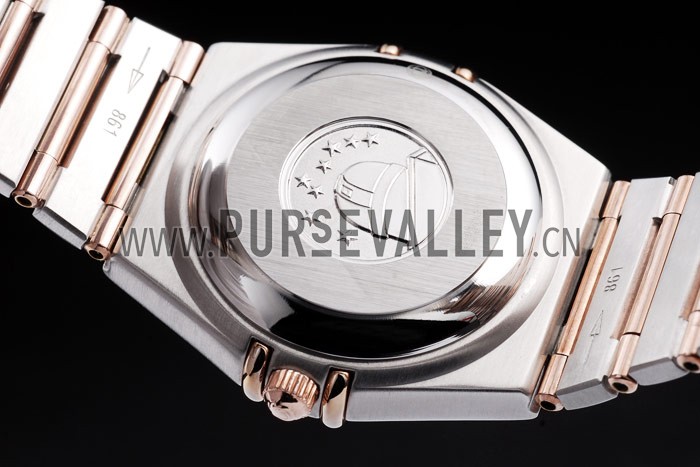 Omega Swiss Constellation Jewelry Diamond Case Radial Emblem White Dial