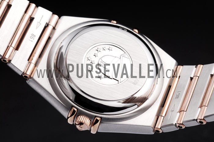 Omega Swiss Constellation Jewelry Diamond Case Omega Emblem White Dial 98111