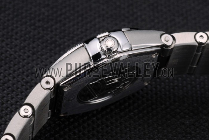 Swiss Lady Omega Constellation Crystal Encrusted Bezel Silver Radial Dial 80291