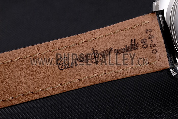 Swiss Breitling Bentley Black Croco Leather Bracelet Black Dial 80286