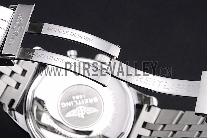 Breitling Transocean Chronograph Unitime White Dial Stainless Steel Case And Bracelet 622226