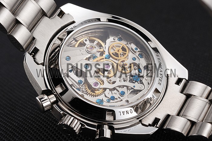 Swiss Omega Speedmaster Professional Black Dial Stainless Steel Case And Bracelet