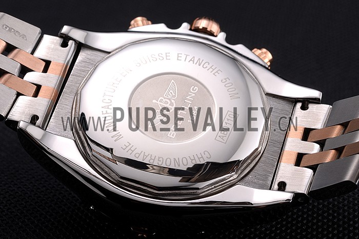 Breitling Chronomat 44 Blue Dial with White Subdials 2 Tone Stainless Steel Bracelet 622510