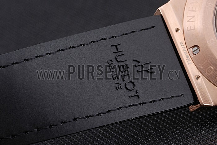 Hublot Classic Fusion Shawn Carter Gold Case Black Leather Strap 622818