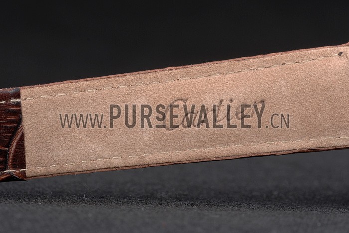 Cartier Ballon Bleu 38mm White Dial Stainless Steel Case Brown Leather Bracelet