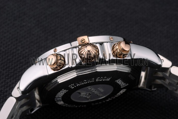 Swiss Breitling Certifie Stainless Steel Bezel White Dial 80289