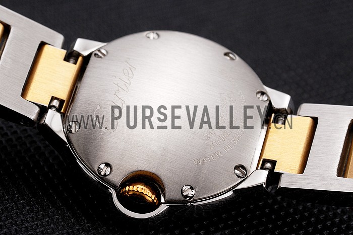 Cartier Ballon Bleu 30mm White Dial Stainless Steel Case Two Tone Bracelet