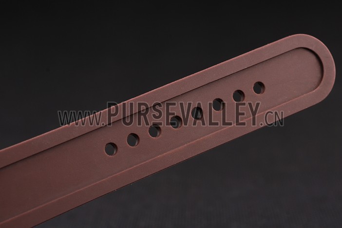 Louis Vuitton Tambour LV Cup Regate White Dial Stainless Steel Case Brown Rubber Strap