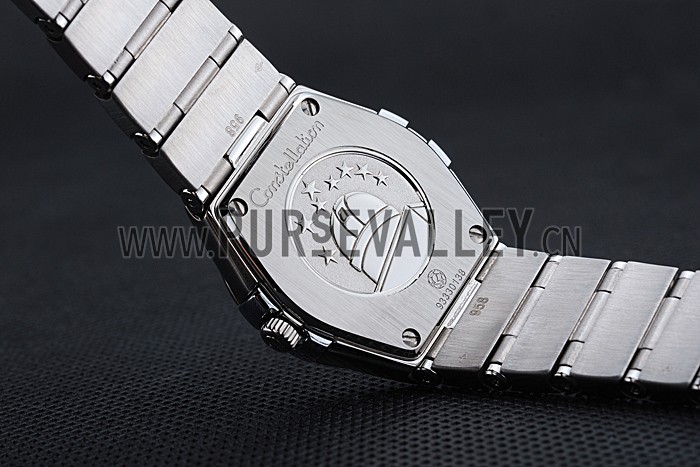 Swiss Lady Omega Constellation Stainless Steel Bracelet Silver Dial 80290