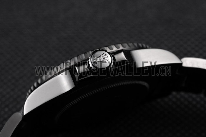 Rolex Swiss GMT Master II Pro-Hunter Black Steel Strap Black Dial